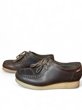 Clark’s Women’s Padmora Wallabee Loafers in Beeswax Dark Brown Leather